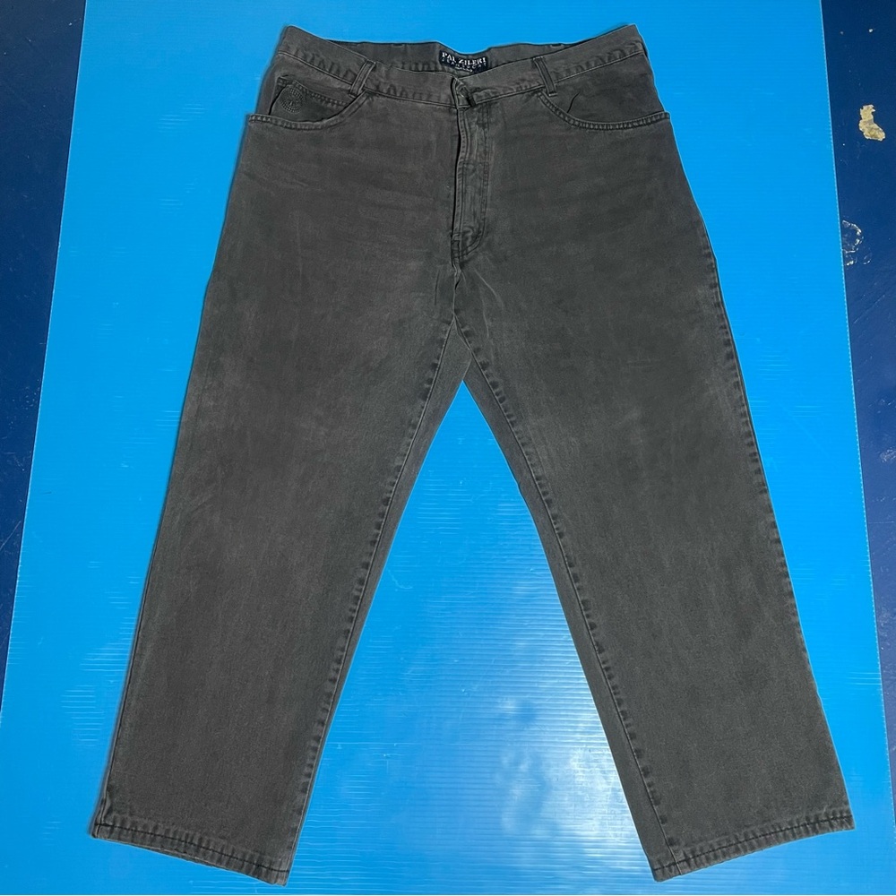 Pal Zileri Men's Straight Jeans in Charcoal Gray made in Italy